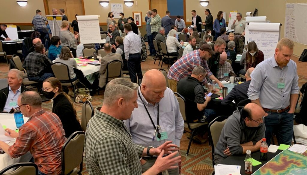 Partners attending a working meeting on the Chehalis Strategy.