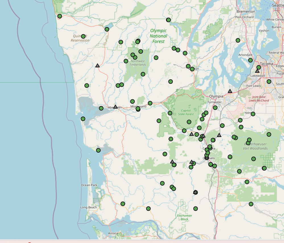 Preview image of an interactive map  of gages and stations managed by the Flood Authority.